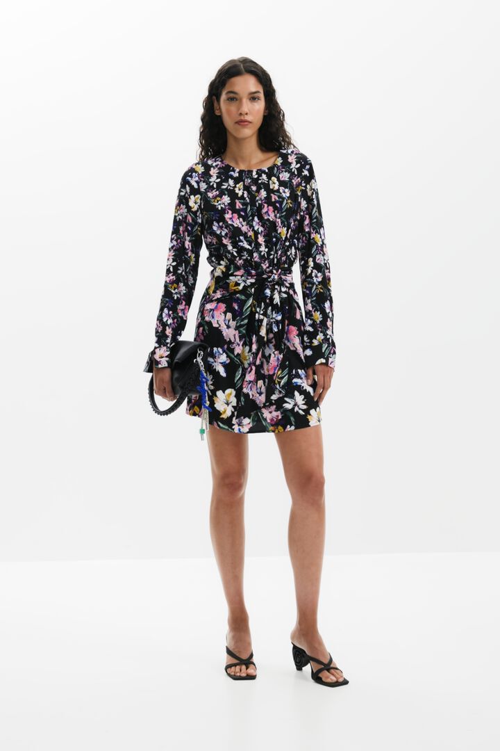 Floral knot short dress | Desigual