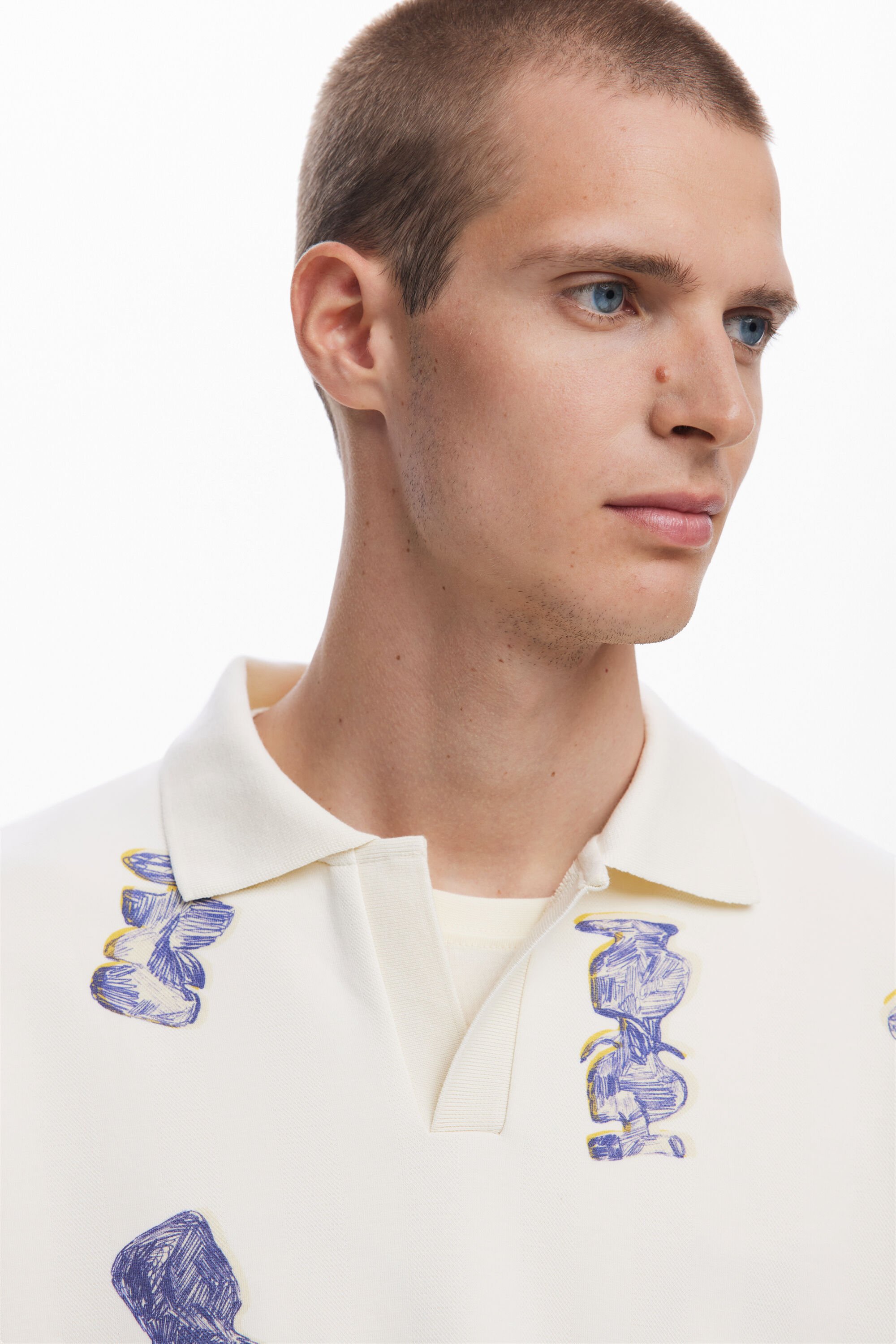 Desigual ポロの花瓶 In White
