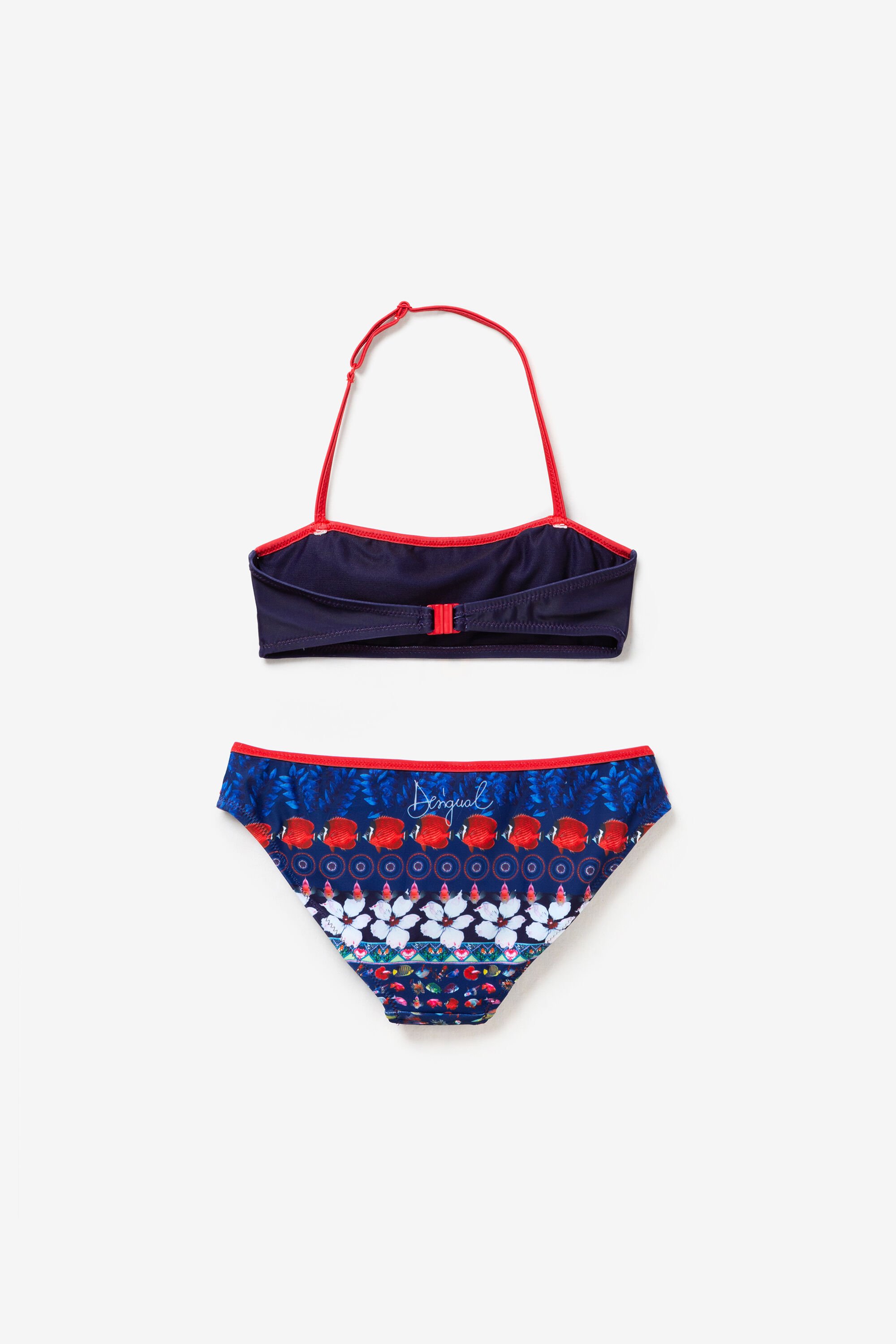 Bikini bandeau poissons Caleidos - Desigual - Modalova