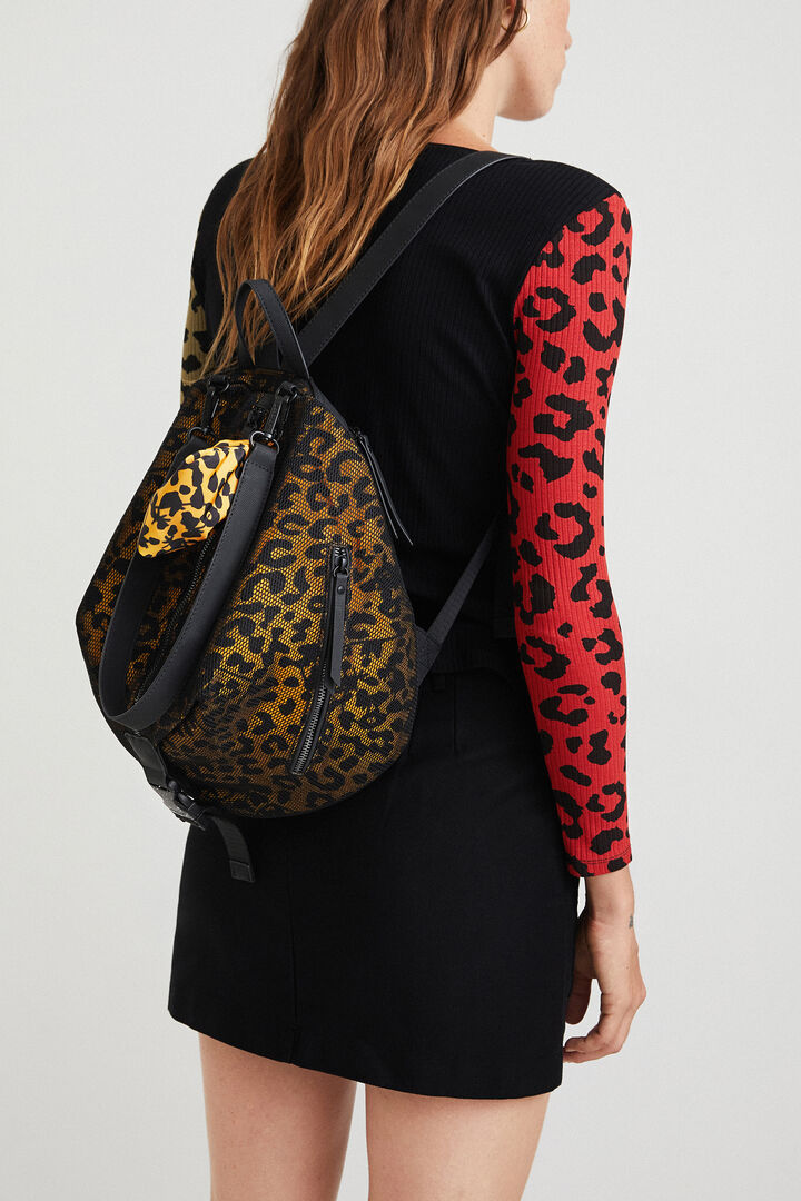 Mochila pequeña animal print | Desigual