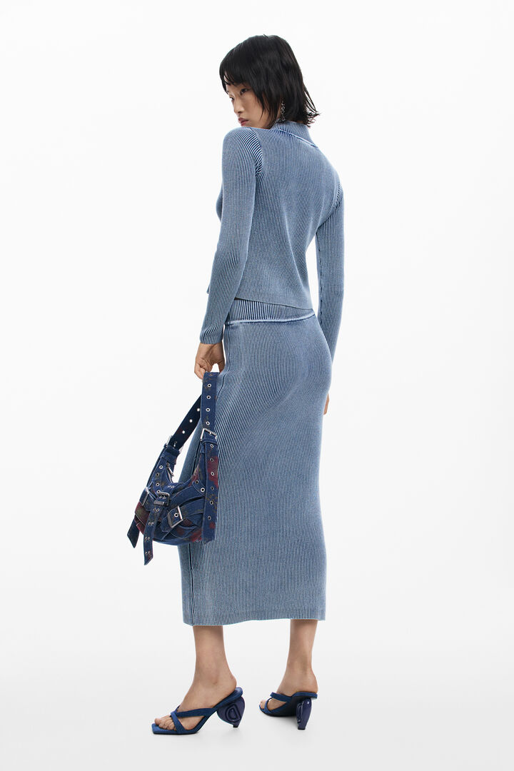 JUPE LONGUE EN MAILLE | Desigual