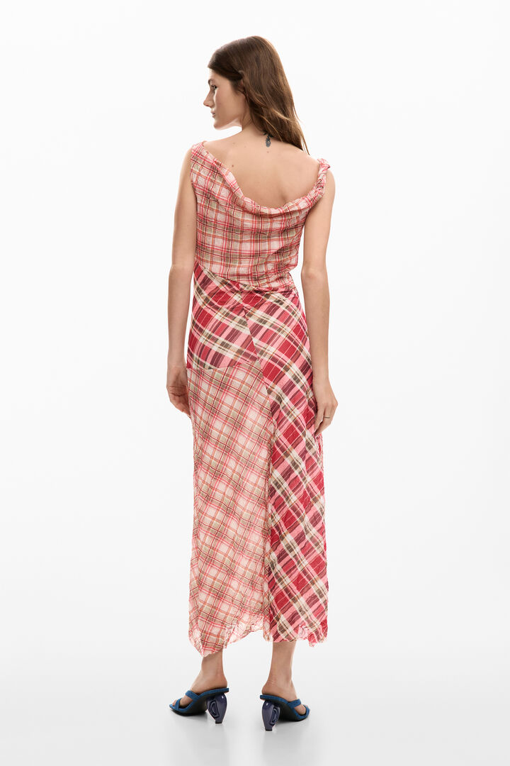 Checkered strap dress | Desigual