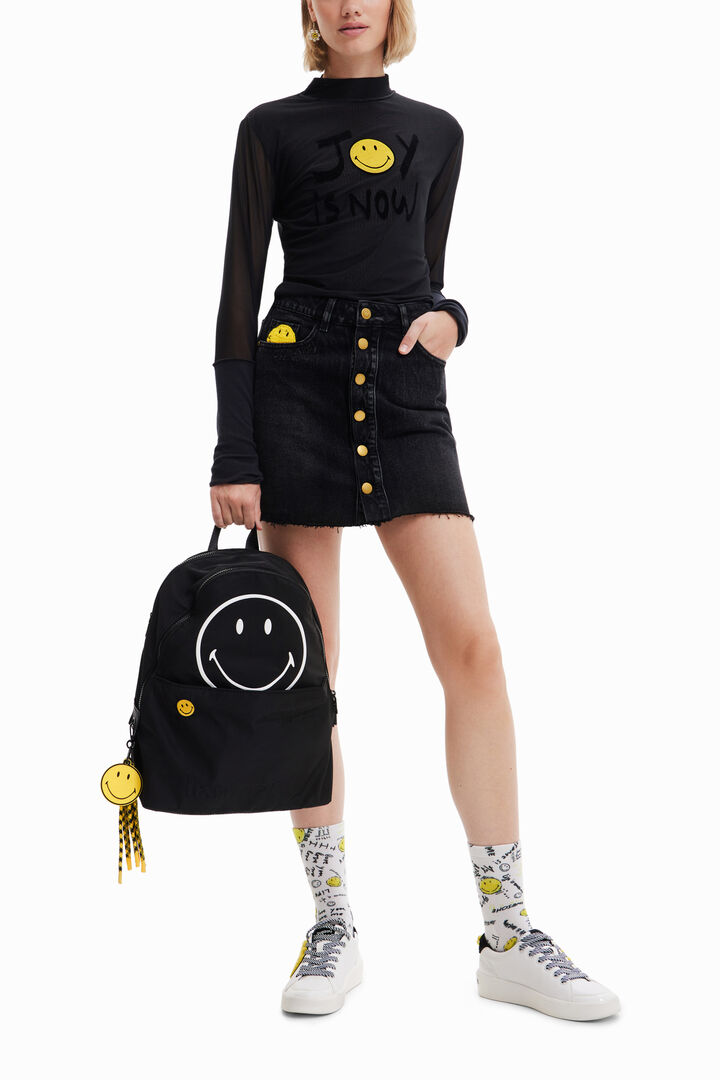 T-shirt met tule en Smiley | Desigual