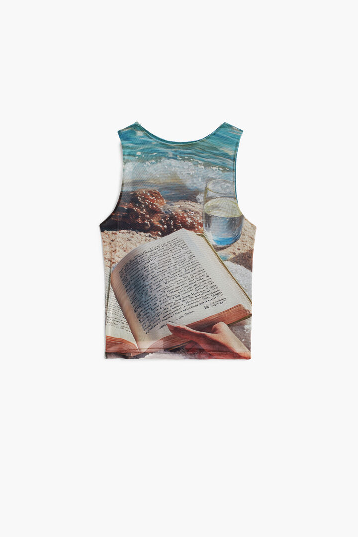 Camiseta sin mangas libro | Desigual