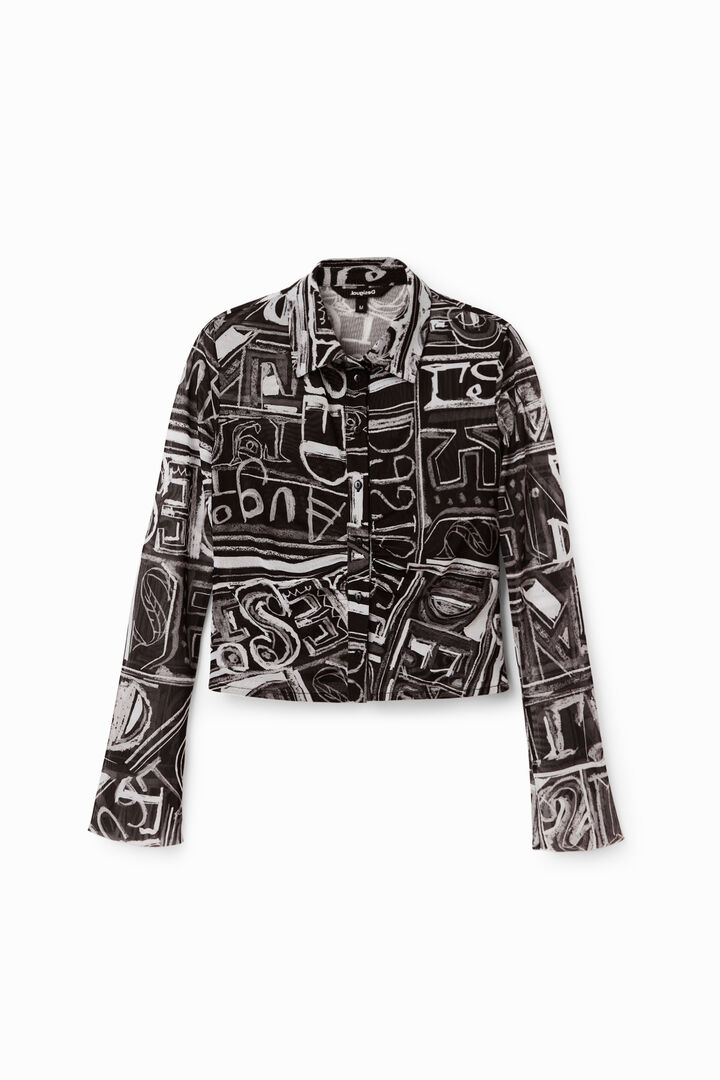 Camisa slim curta tul | Desigual