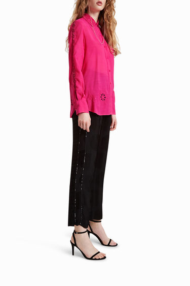 Camisa troquelados y mandalas | Desigual