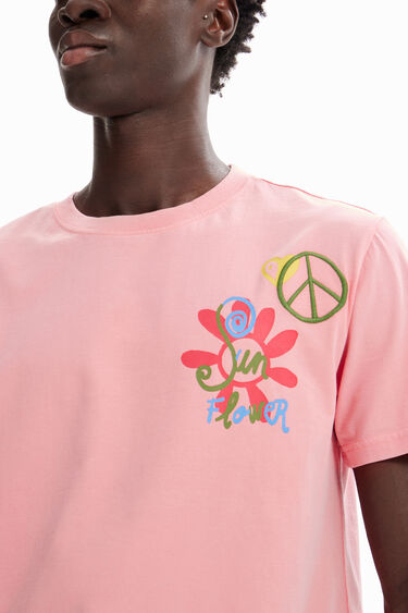 T-shirt à manches courtes peace | Desigual
