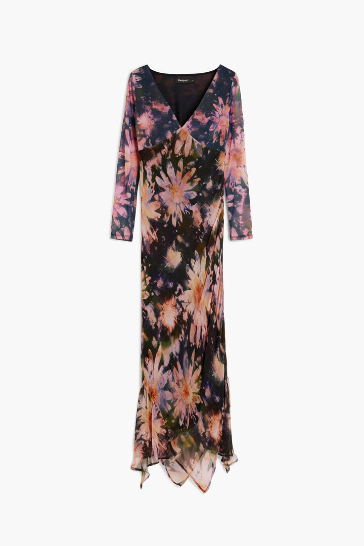 Long-Sleeve Midi Dress