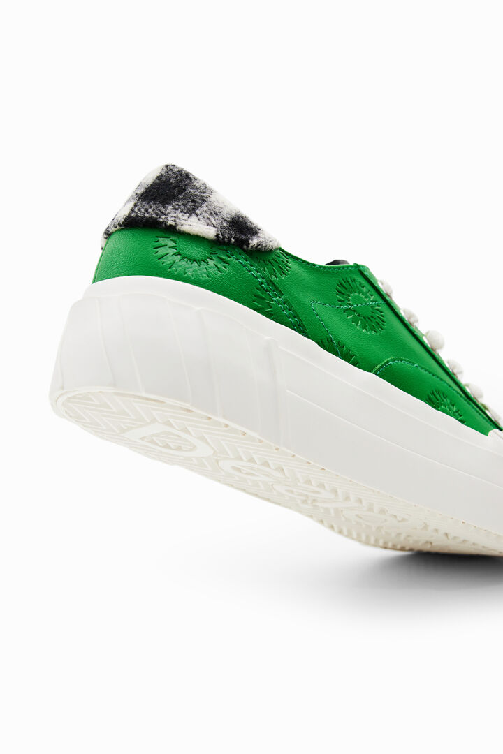 Tartan platform sneakers | Desigual