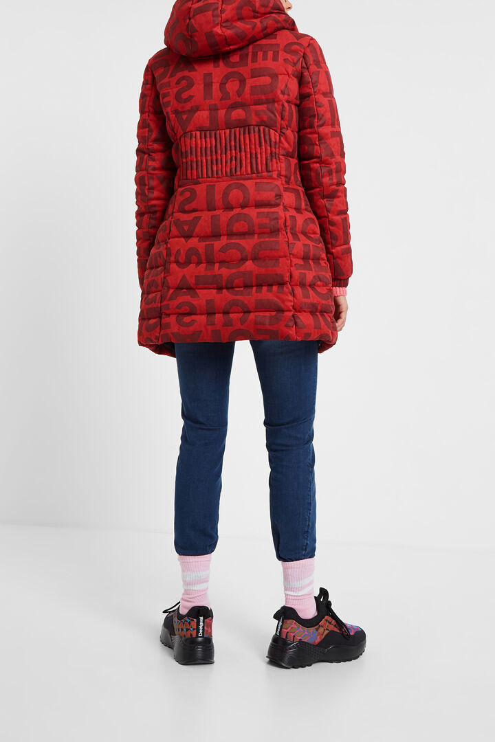Doudoune longue lettres | Desigual