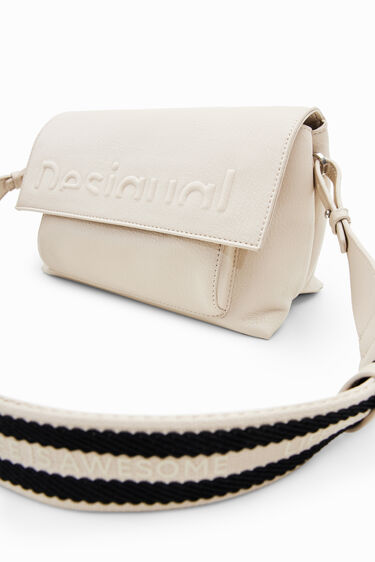 Midsize half-logo crossbody bag | Desigual