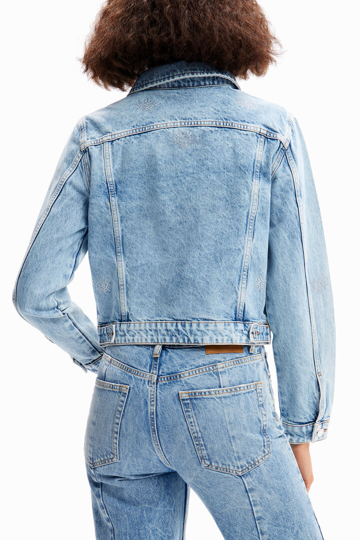 Chaqueta vaquera trucker ojos | Desigual