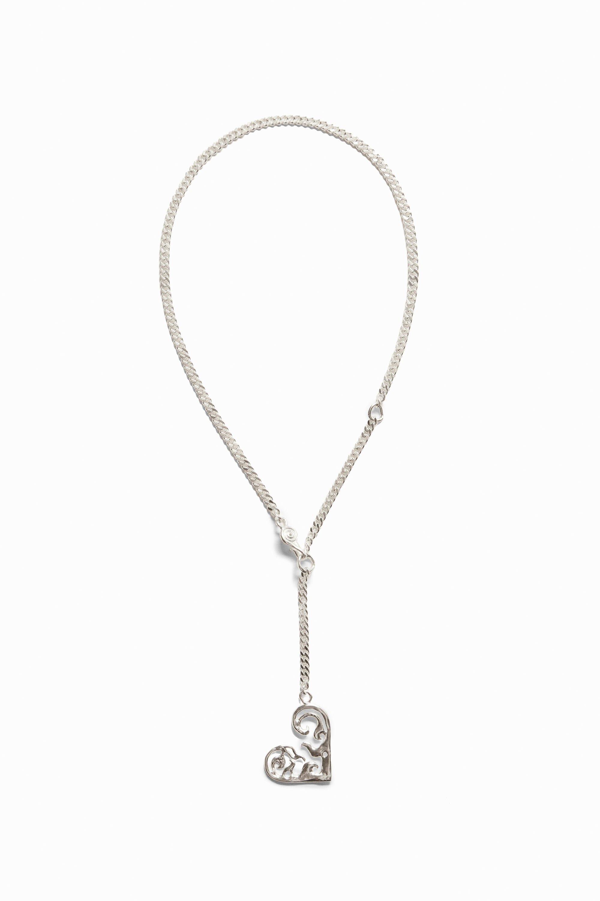 Collier petit cœur plaqué argent Zalio