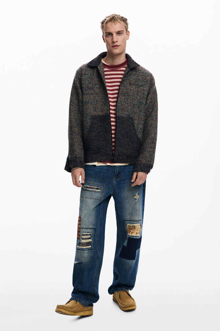 Mottled pocket jacket | Desigual