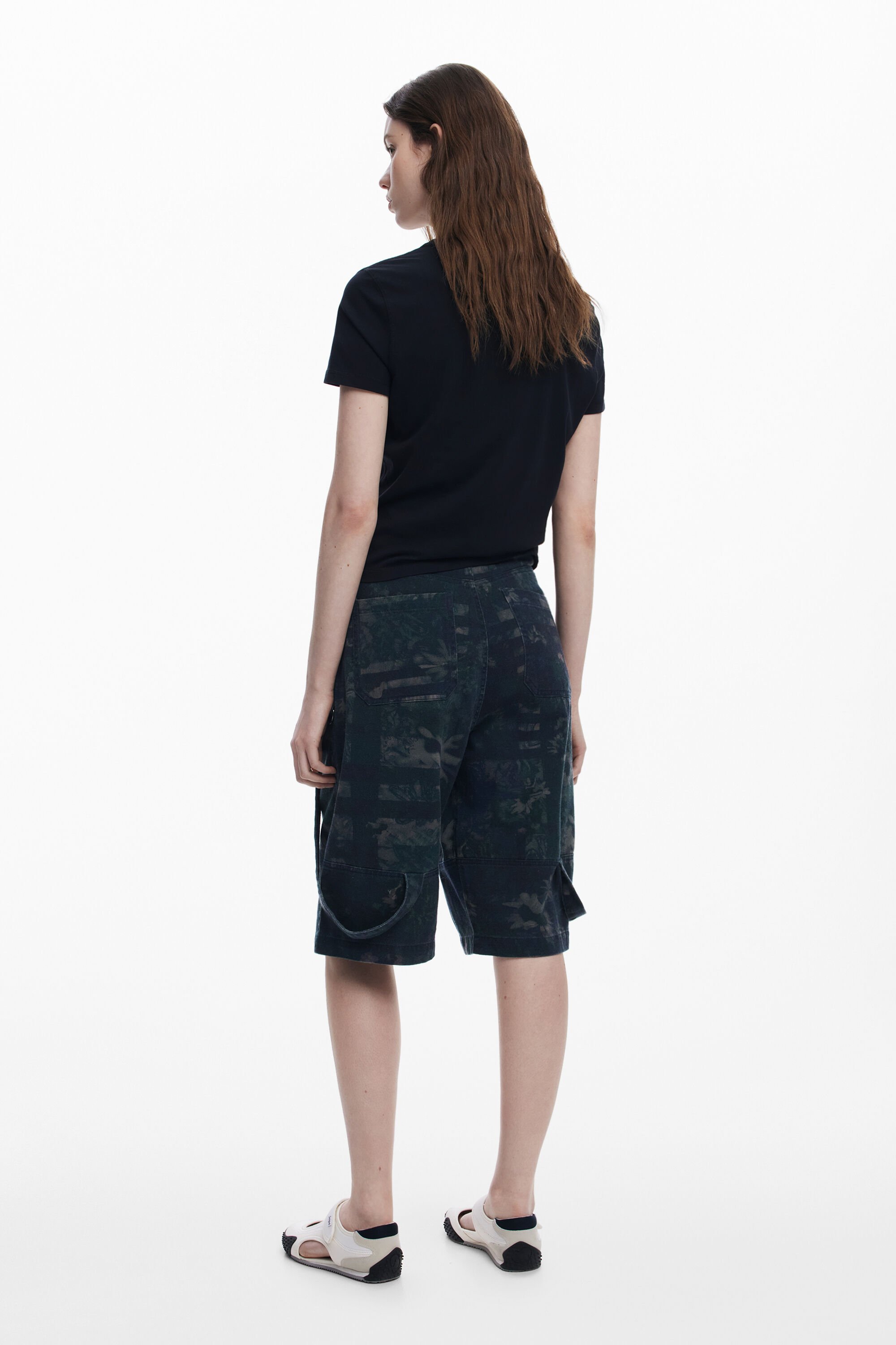 Desigual Bermuda Jort Collina Strada In Black