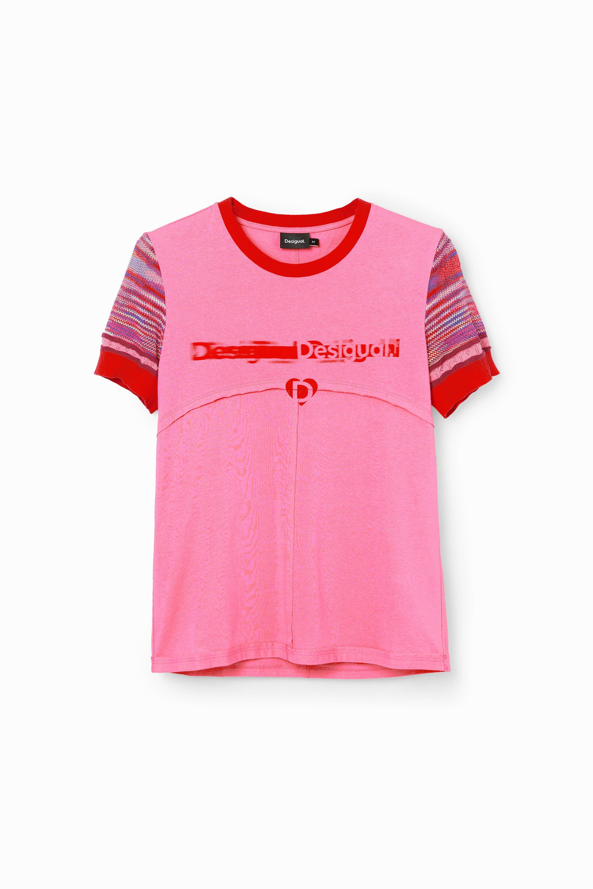 Desigual, Shirt Logo Nähte, Rot, S