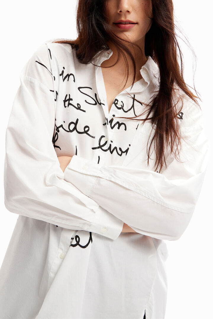 Camisa oversize lettering | Desigual