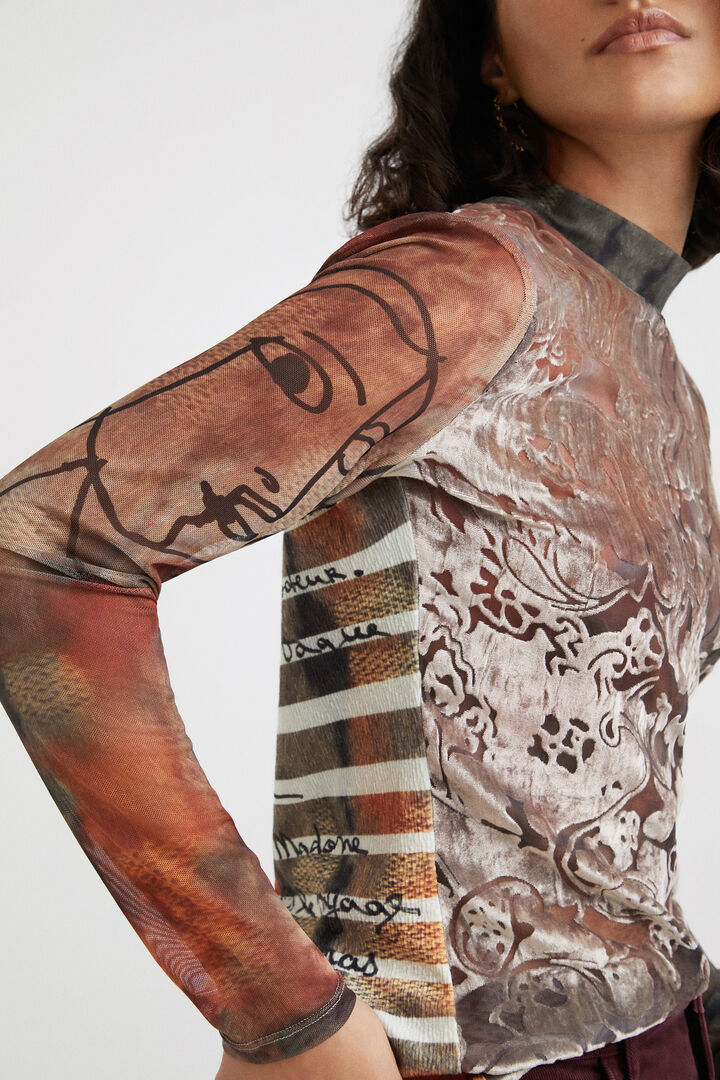 Arty slim T-shirt tulle | Desigual