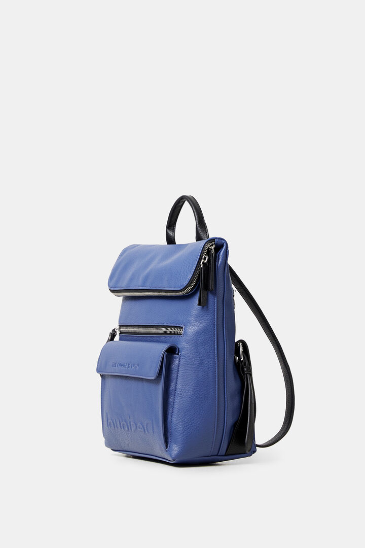 Square backpack leather effect | Desigual