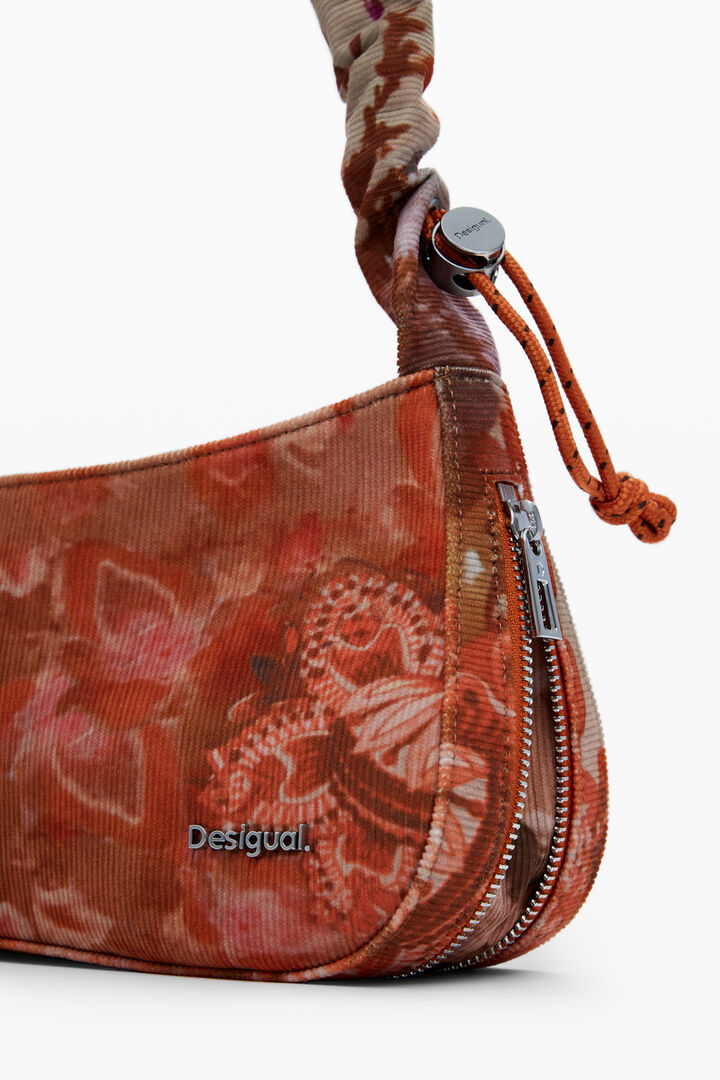 Mittelgroße Umhängetasche mit Blumenstruktur | Desigual