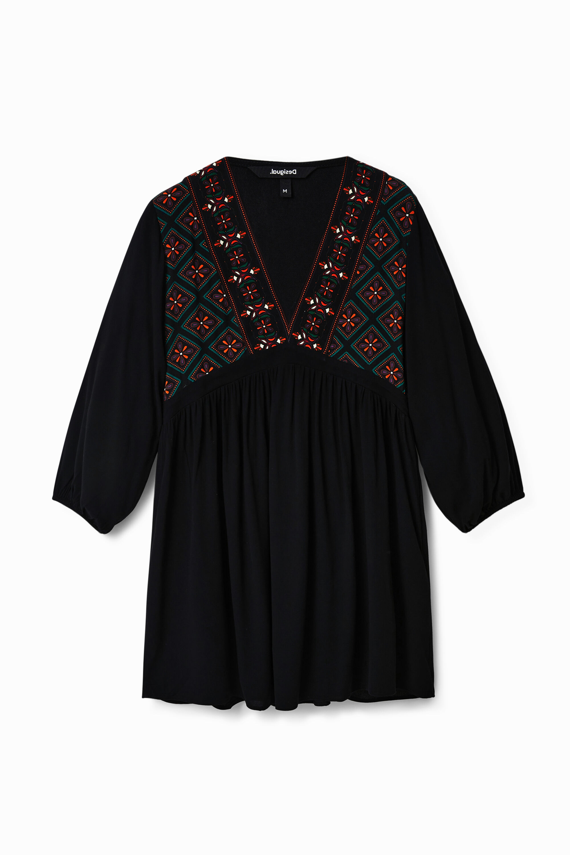 Kurzes Kleid Stickereien