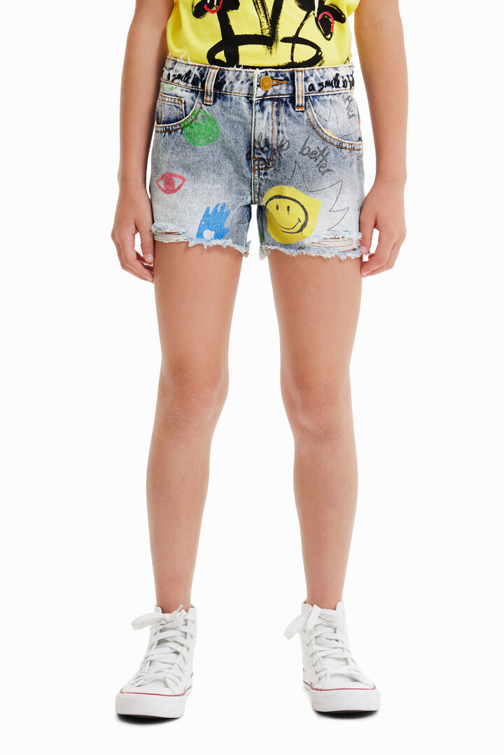Shorts vaqueros Smiley® | Desigual