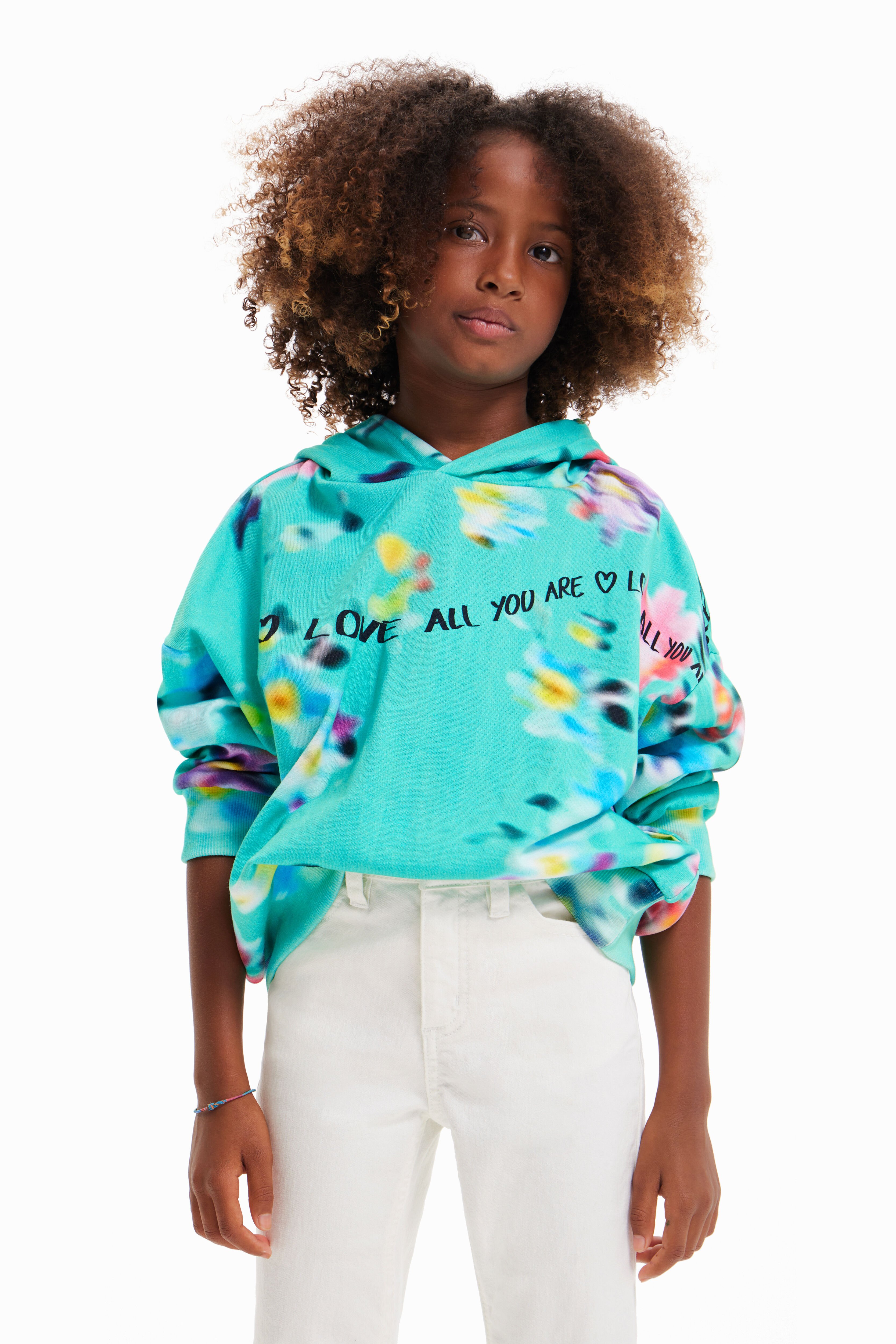 Sudadera oversize desenfocada de ni a I Desigual