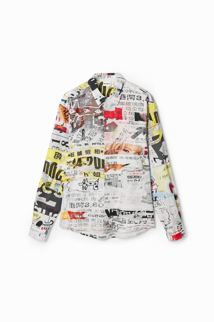 Hemd mit japanischem Pressedesign | Desigual