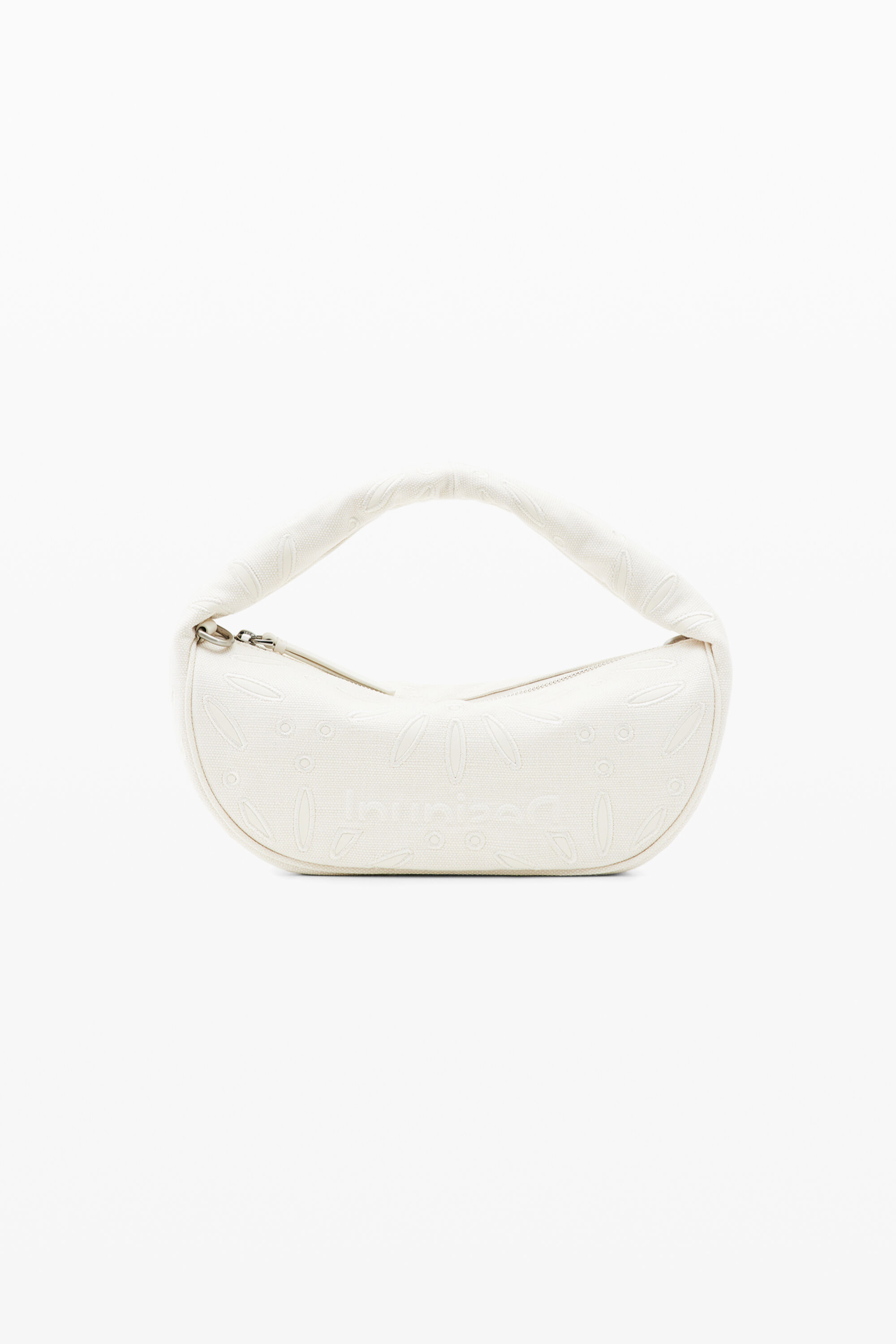 Desigual Small Swiss-embroidery Bag In White