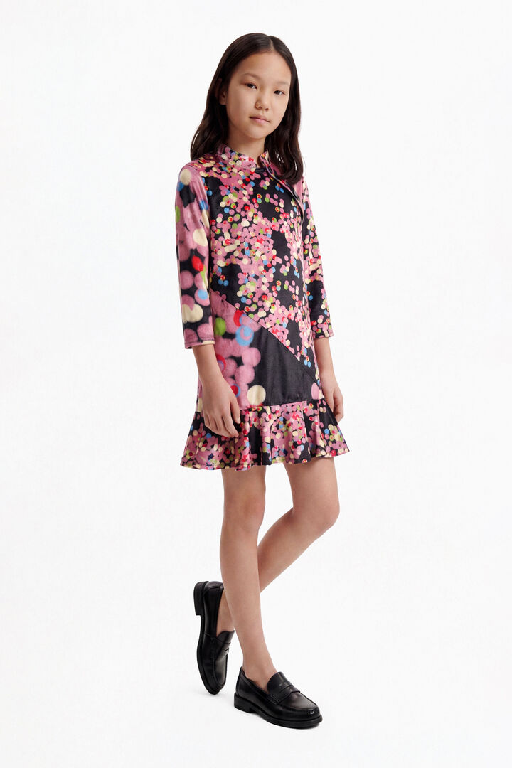Robe imprim&eacute;e &agrave; manches longues