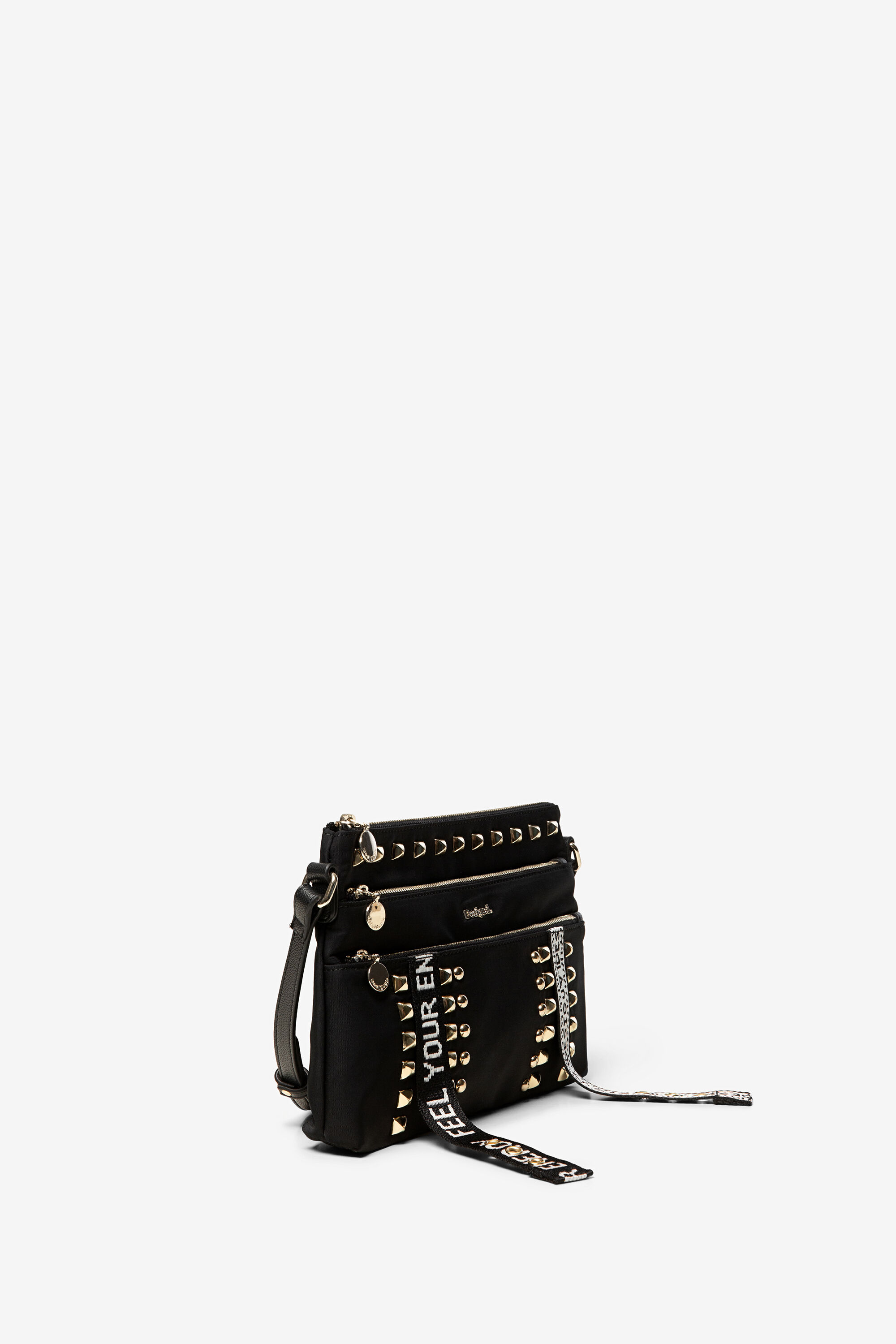 Petit sac bandouli re clous