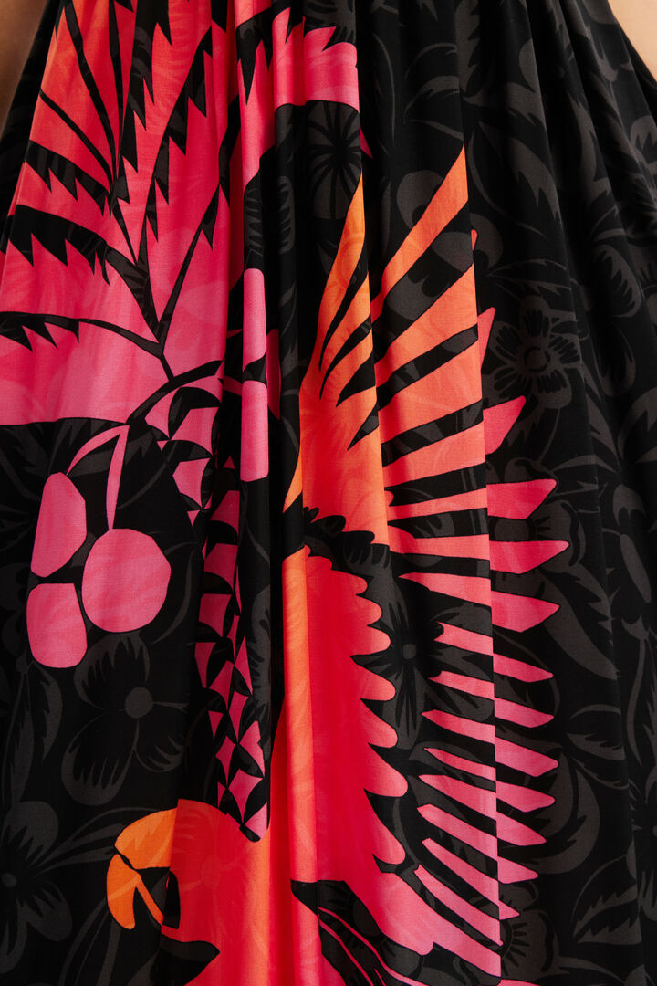 Vestit midi cut-outs tropical | Desigual