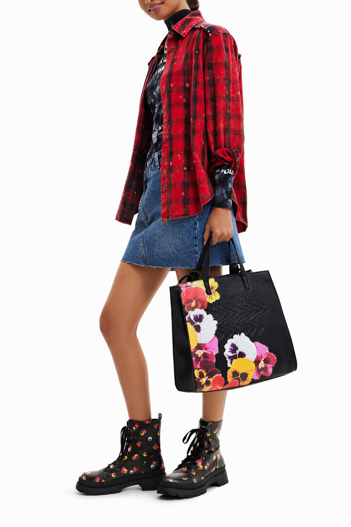Large floral shopper bag | Desigual