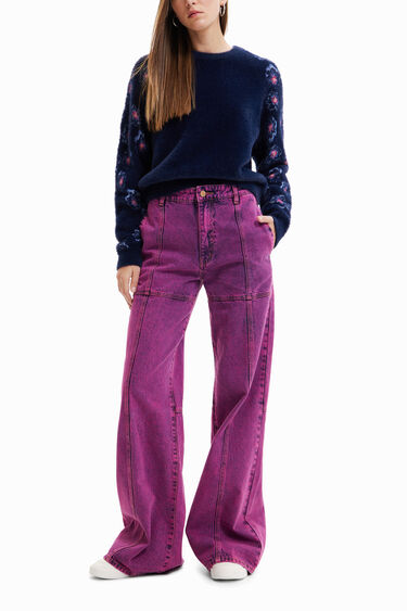 Maglia ecopelliccia floreale | Desigual