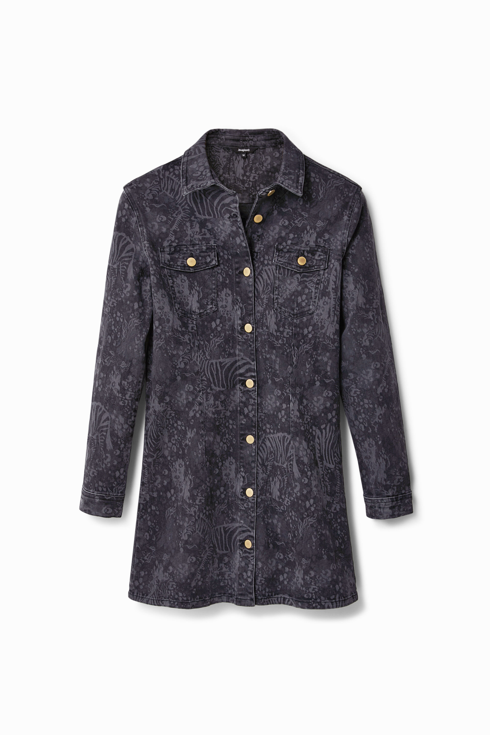 Kurzes Jeans-Kleid Tiere