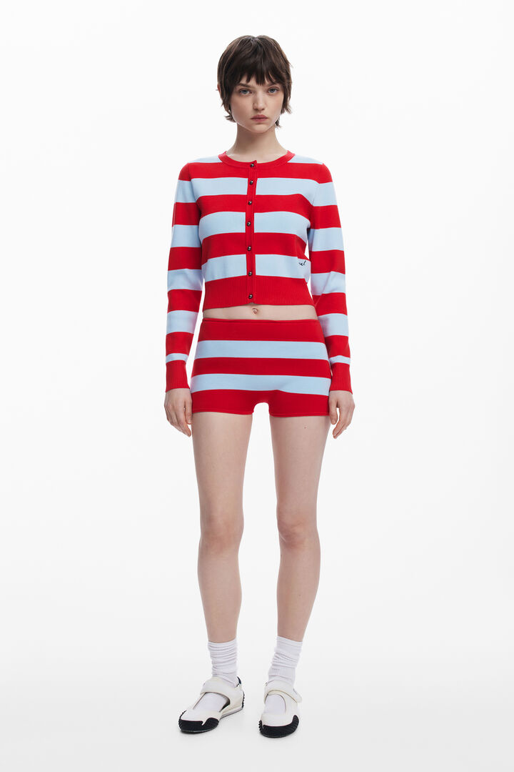 Ribbed striped cardigan | Desigual