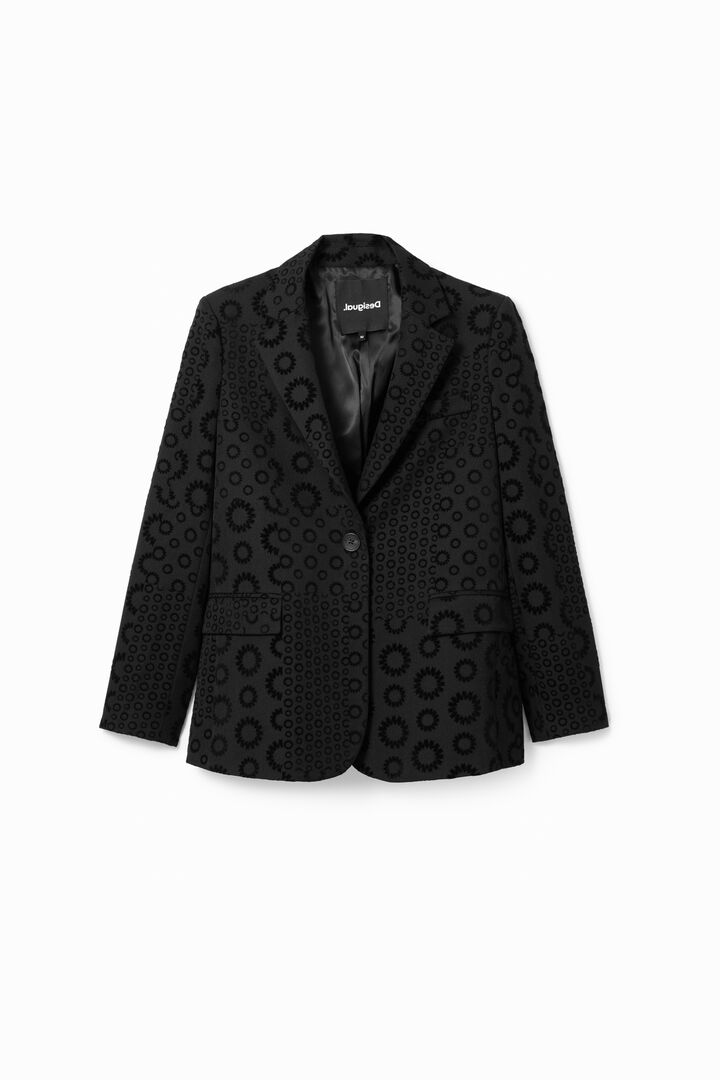 Blazer flocado geométrico | Desigual
