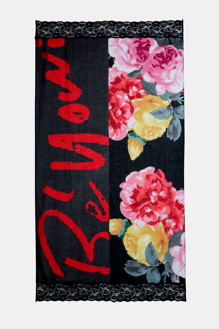 Foulard floral y puntilla | Desigual
