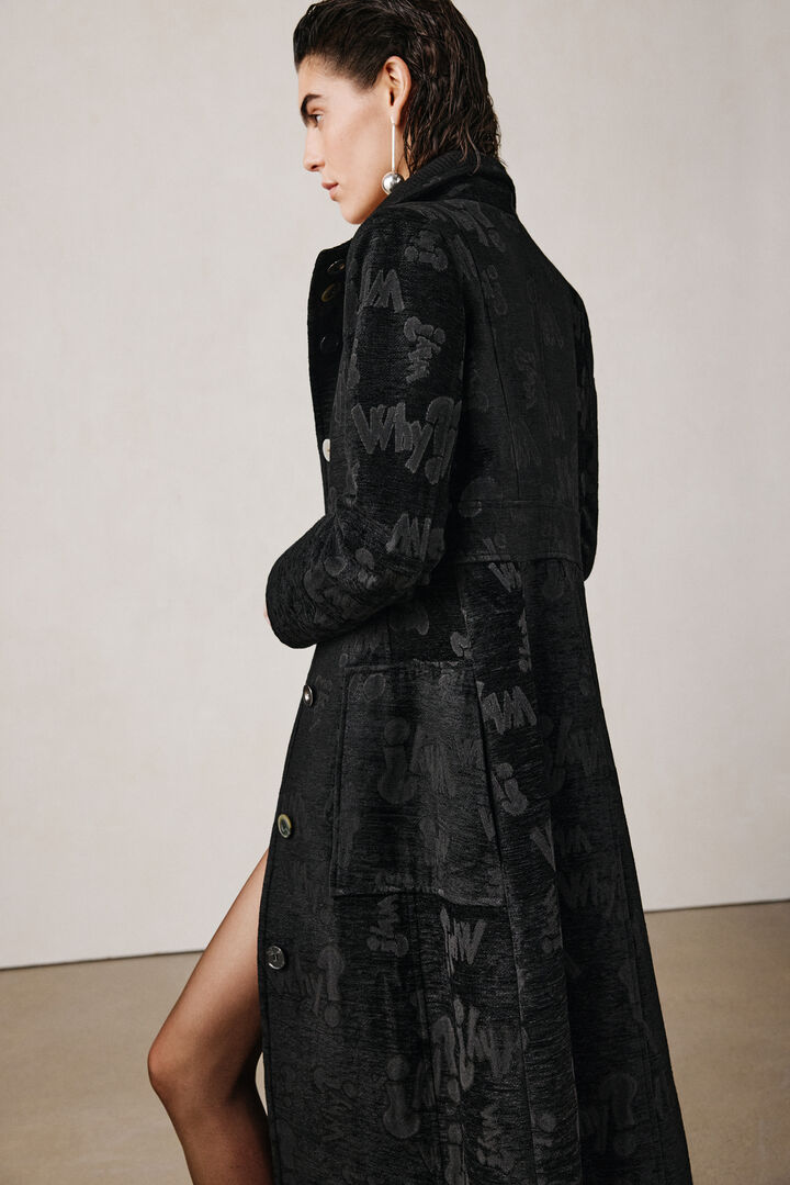 Structured jacquard coat studio | Desigual