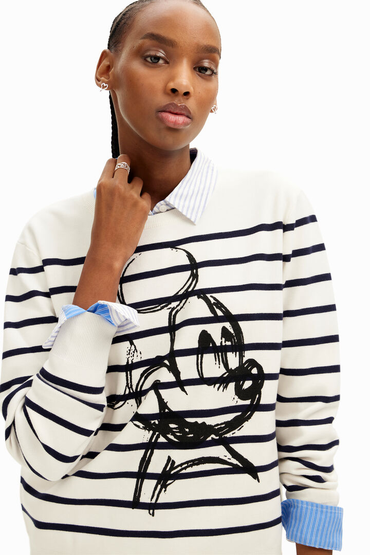 Striped Mickey Mouse pullover | Desigual