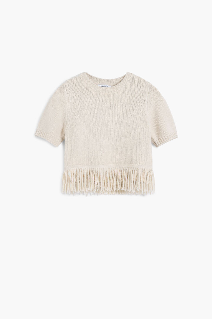 Fringed thick knit T-shirt | Desigual