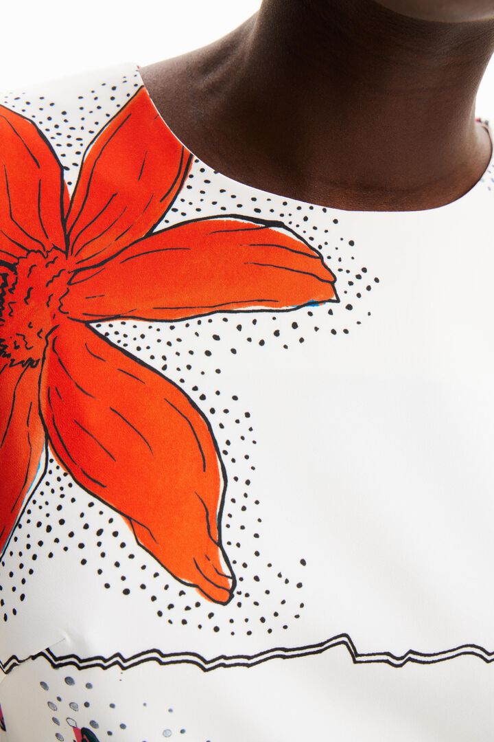 Mini-Latzkleid Blumen | Desigual