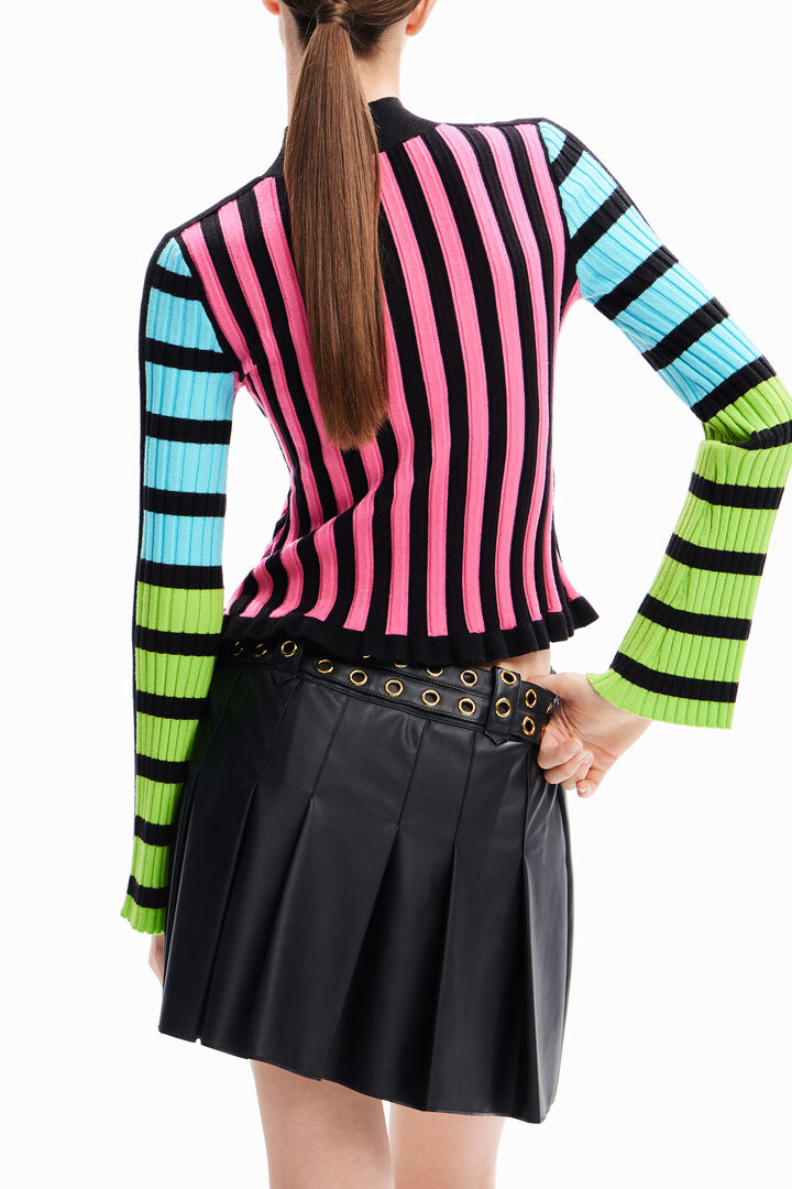 Jersey canalé rayas María Escoté | Desigual