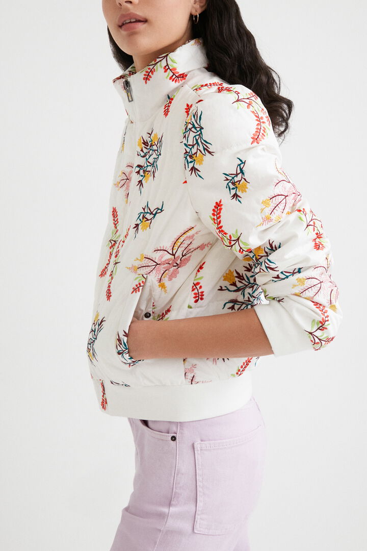 Veste matelassée avec dentelle | Desigual