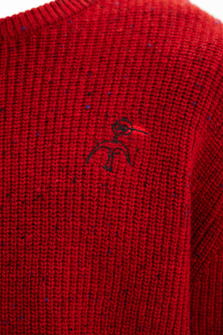 Embroidered ribbed pullover | Desigual