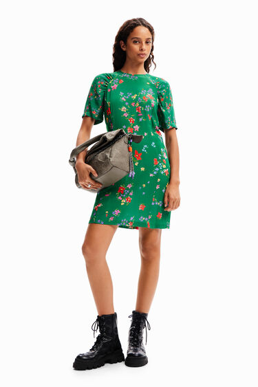 Robe courte fleurs | Desigual