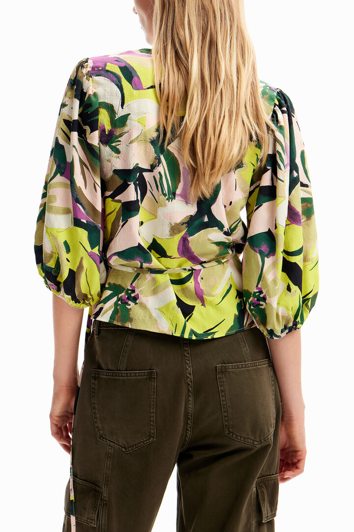 Floral wrap blouse | Desigual