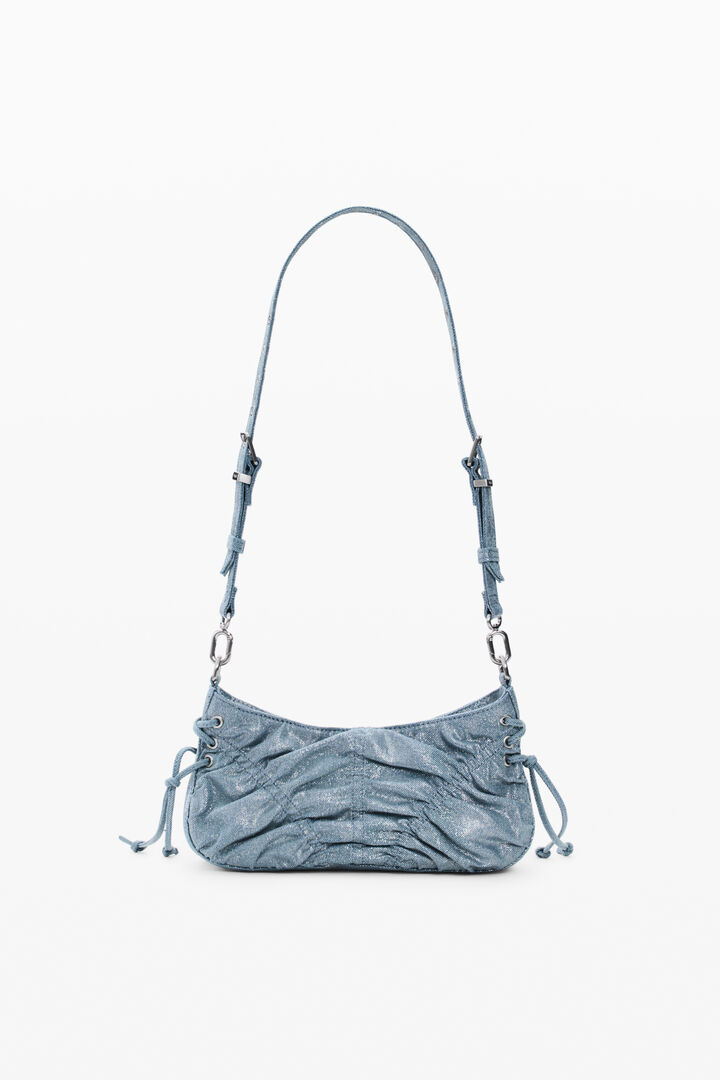 Kleine tas van denim met plooien | Desigual