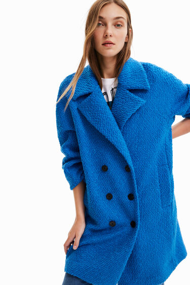 Manteau droit laine | Desigual