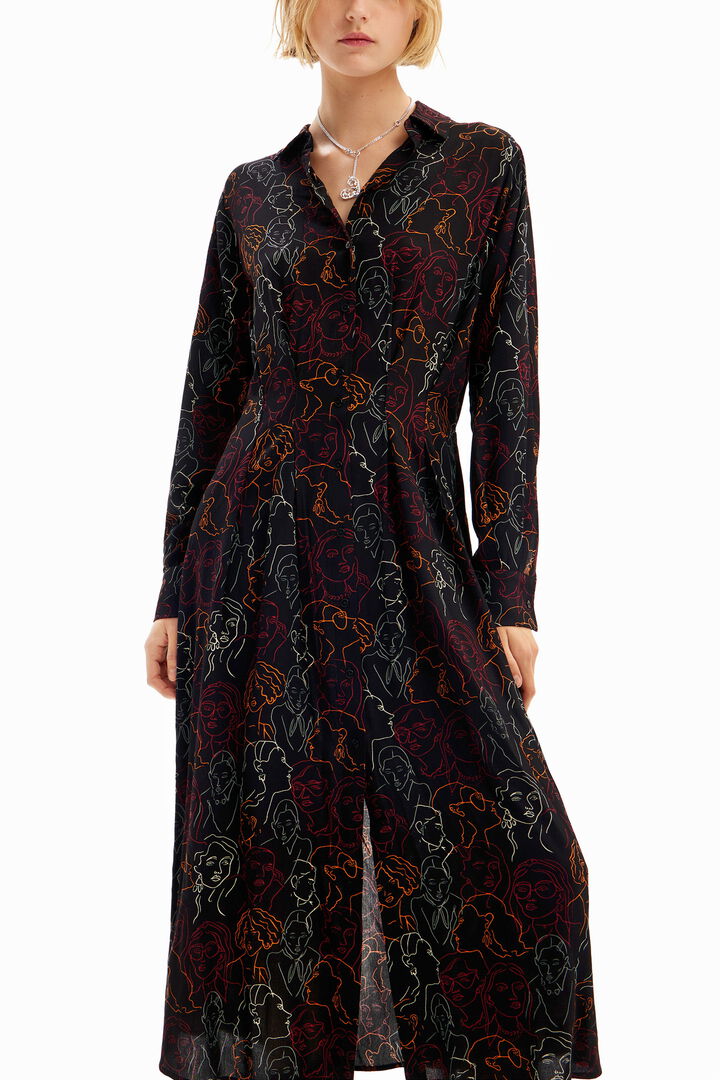 Vestit midi camiser cares | Desigual